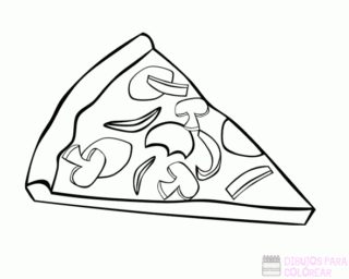 Dibujos De Pizzastop Un Delicioso Boceto Dibujos Para Colorear