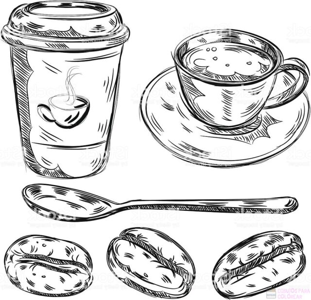 Dibujos De Cafetop Un Delicioso Boceto Dibujos Para Colorear