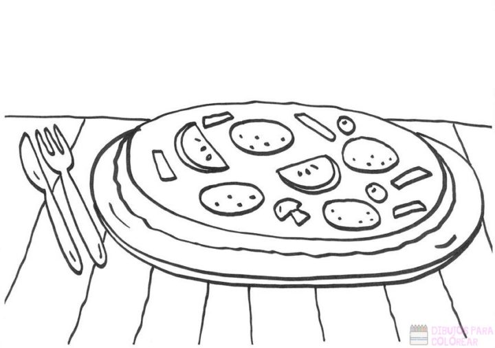 Dibujos De Pizzastop Un Delicioso Boceto Dibujos Para Colorear