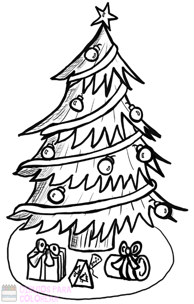 ᐈ Dibujos de Árboles de Navidad【TOP 30】Para decorar en navidad