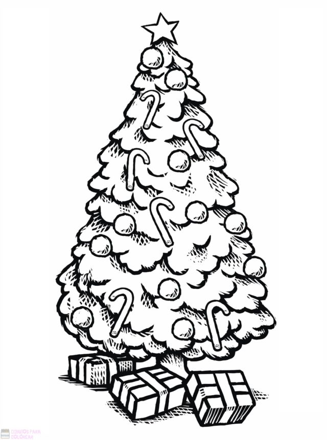 ᐈ Dibujos De Árboles De Navidad【top 30】para Decorar En Navidad Dibujos Para Colorear 1344