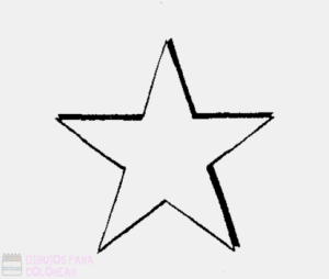 como dibujar una estrella de 5 puntas