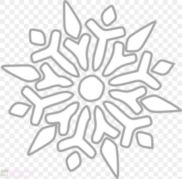 ᐈ Dibujos de Copos de Nieve【TOP 30】Para colorar en navidad