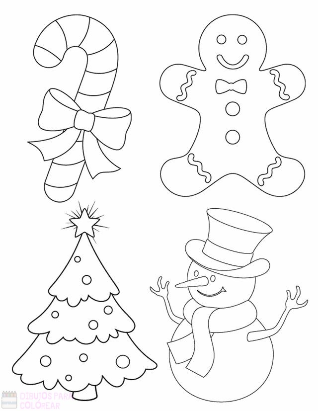 ᐈ Dibujos de Navidad【TOP 100】Disfruta Diciembre coloreando