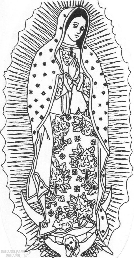 ᐈ Dibujos de La virgen de Guadalupe【TOP 30】Para esta navidad