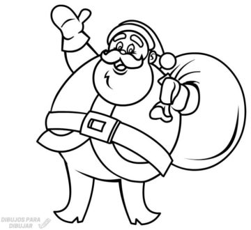 ᐈ Dibujos de Papa Noel【TOP 30】Para esta navidad – Dibujos para Colorear