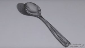 cuchara dibujo tecnico