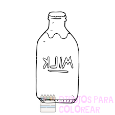 botella de leche dibujo