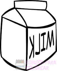 como dibujar una caja de leche