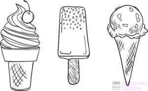 cómo dibujar helados