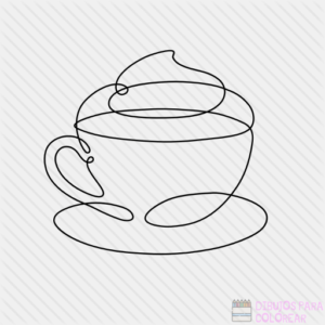 dibujos de cafe para colorear