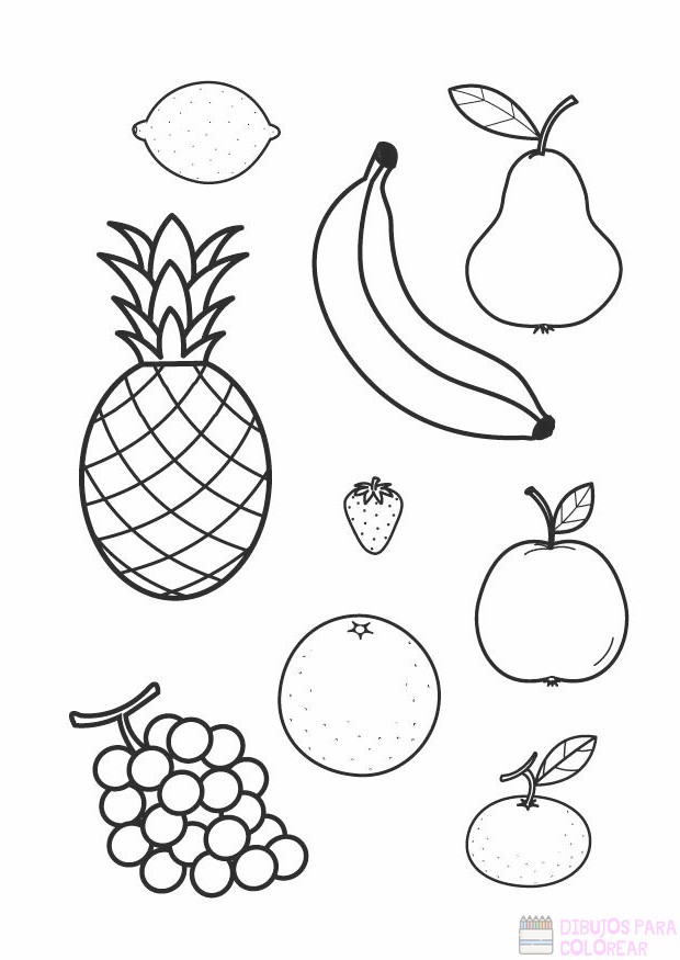ᐈ Dibujos de Frutas【TOP 30】Un delicioso boceto