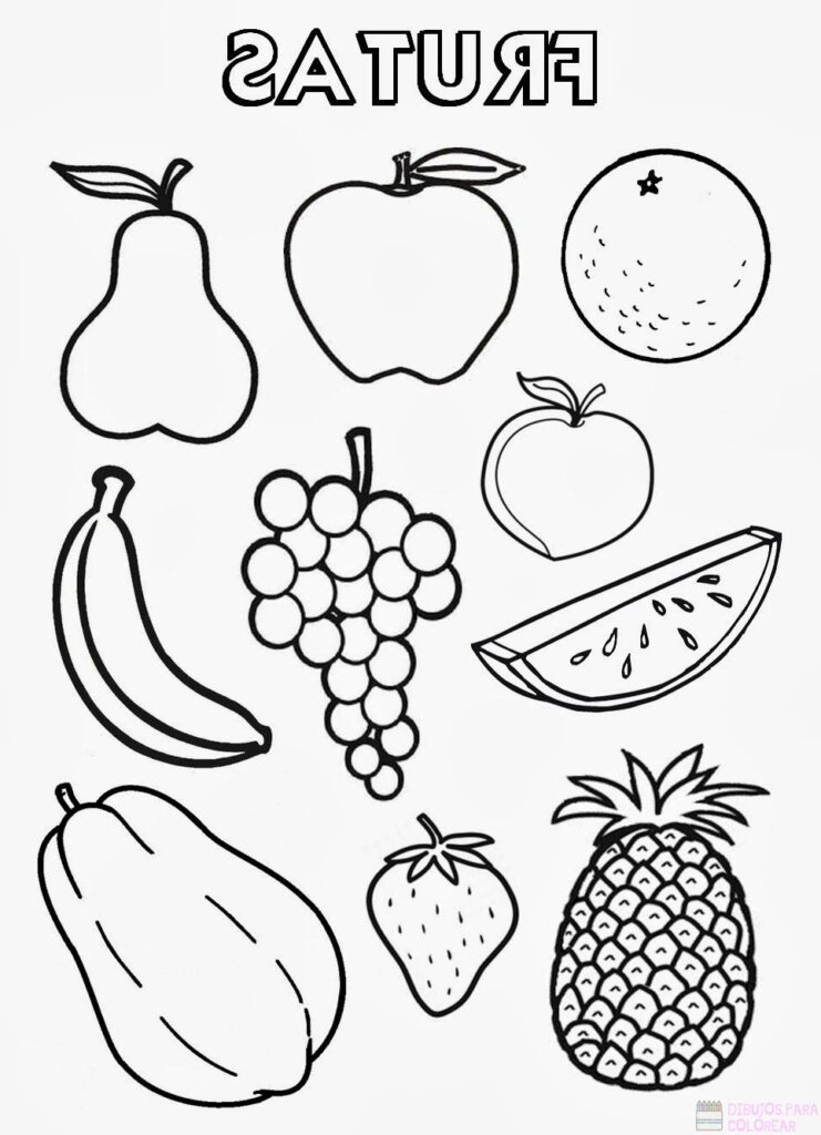 ᐈ Dibujos de Frutas【TOP 30】Un delicioso boceto