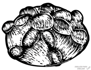 imagenes de pan de muerto para colorear 1