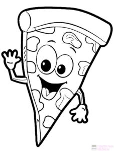 imagenes de pizza en caricatura