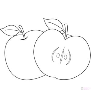 manzana dibujo animado