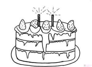 pastel de cumpleaños animado