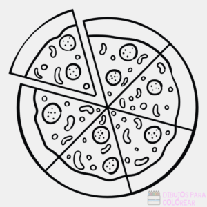 pizza para dibujar