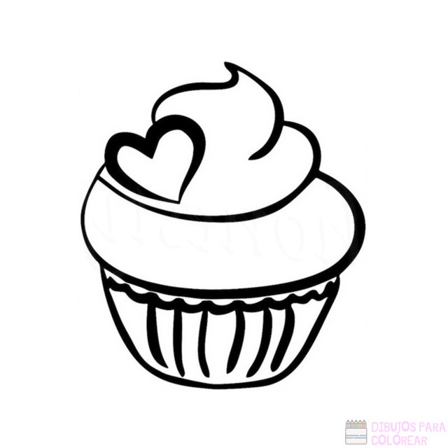 ᐈ Dibujos de Cupcakes【TOP 30】Un delicioso boceto