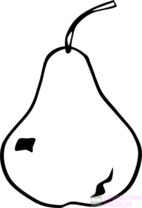 una pera para dibujar