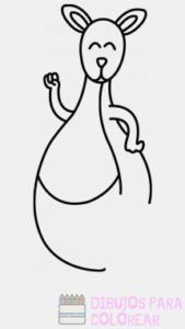 caricatura de un canguro