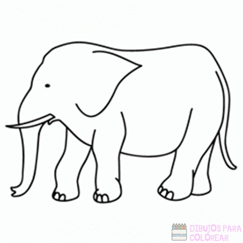 🥇 Dibujos de Elefantes【+250】faciles para colorear