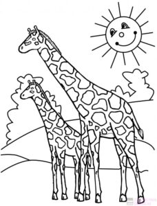 como dibujar una jirafa facil