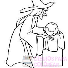dibujar brujas infantiles