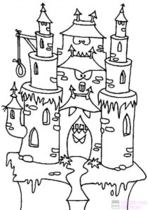 dibujos de castillos infantiles