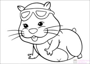 dibujos de hamster para niños