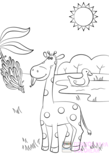 dibujos de jirafas animadas
