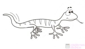 dibujos de lagartijas para niños