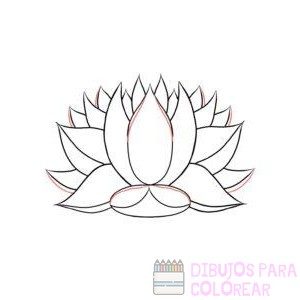 imagenes de flor de loto para dibujar