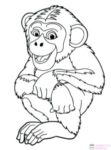 dibujos de monos para colorear