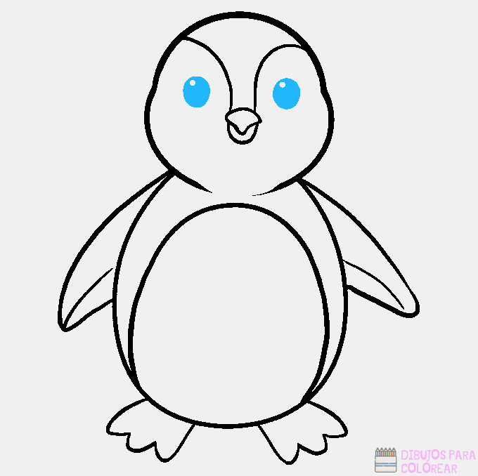 🥇【+2750】Los mejores dibujos de pingüinos para colorear ⚡️
