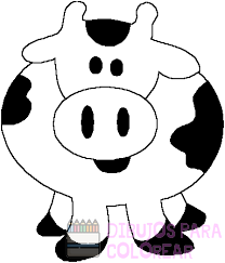 como dibujar una vaca facil para ninos