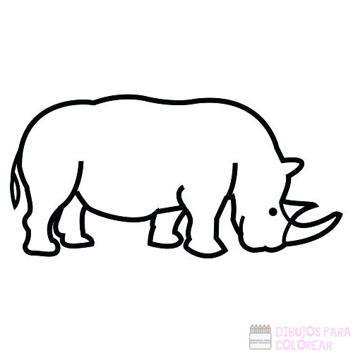 🥇【+2750】Los mejores dibujos de Rinocerontes para colorear ⚡️