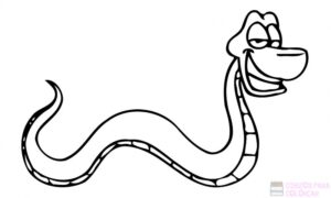 serpiente cascabel dibujo